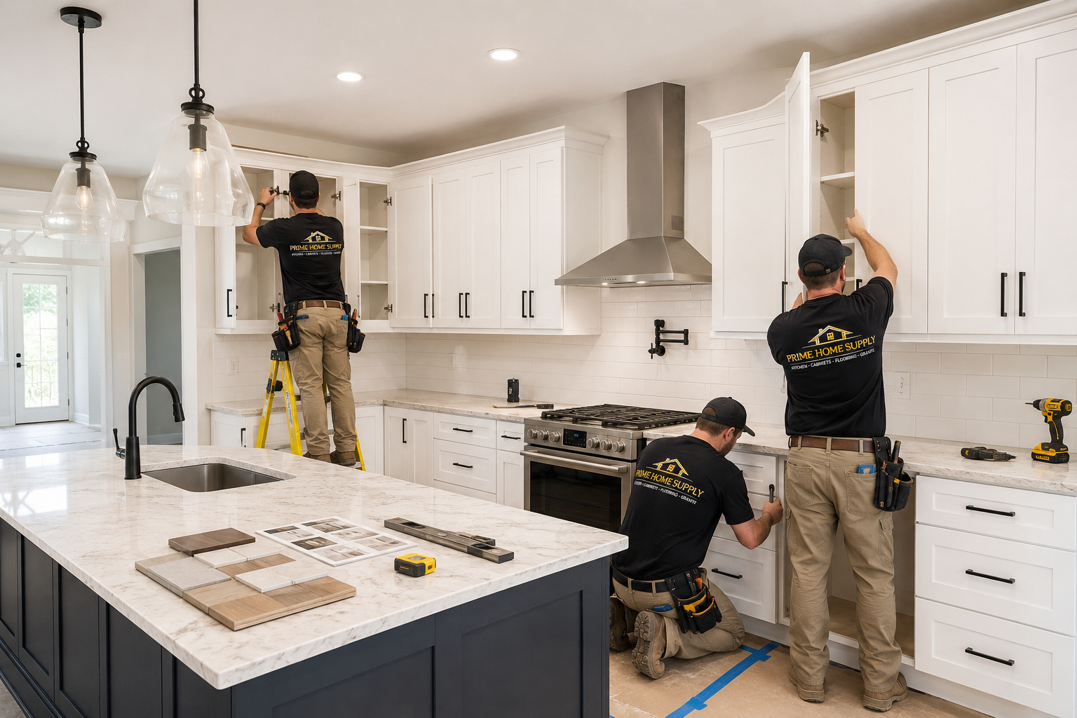 Professional home installation process